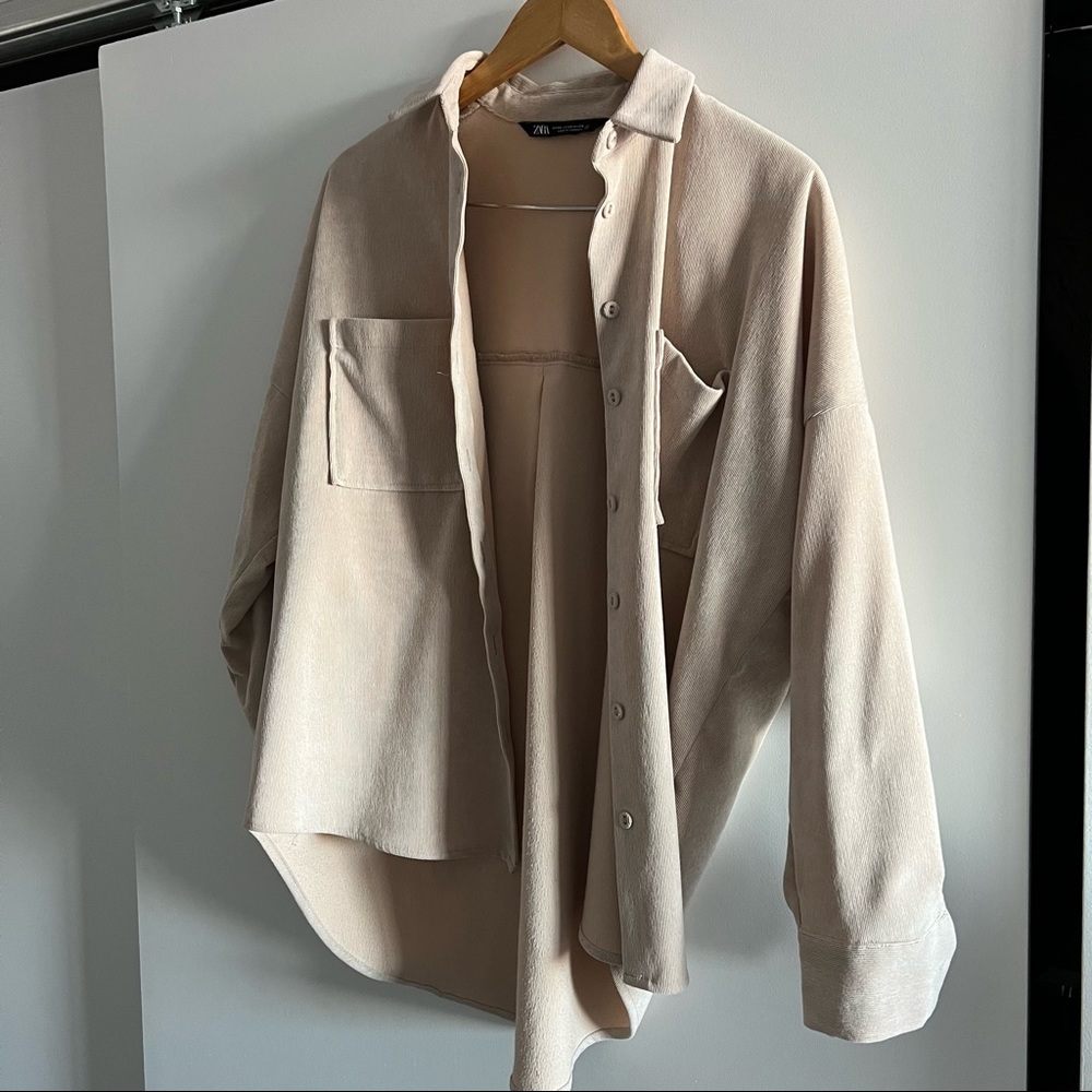 Zara corduroy shirt XS